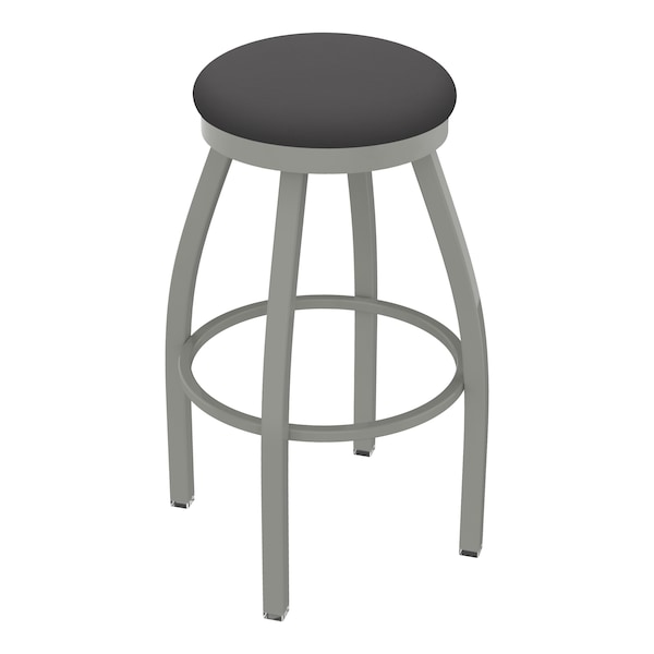 25" Swivel Counter Stool, Nickel Finish, Canter Storm Seat